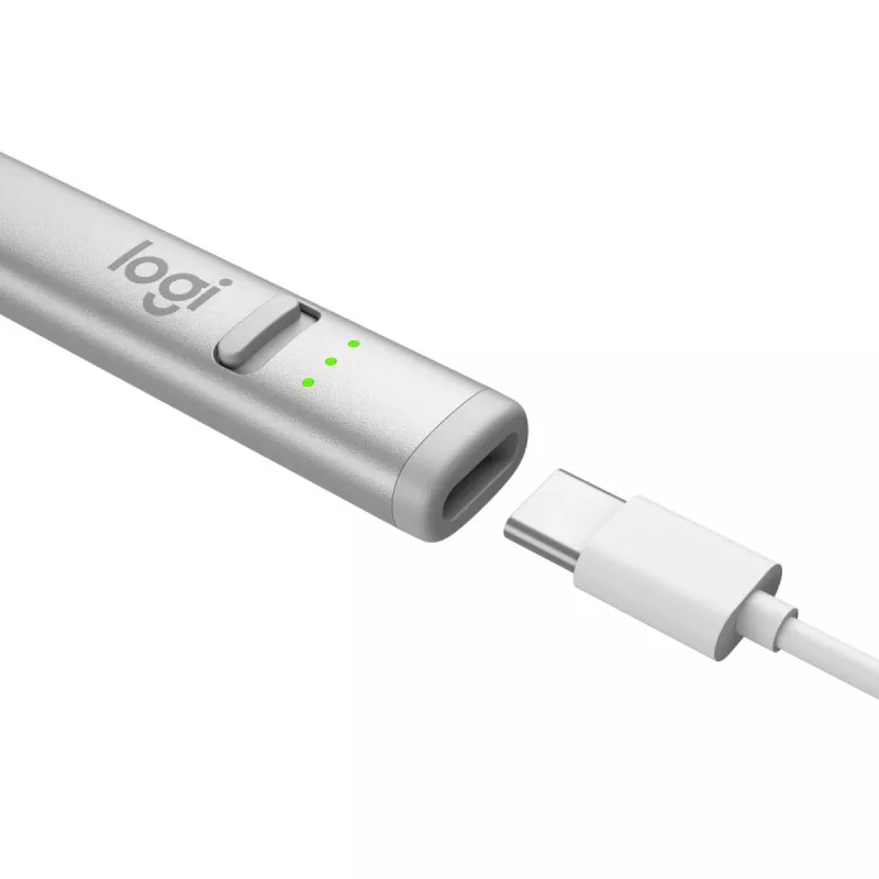 LOGITECH Crayon digitale pen USB-C zilver
