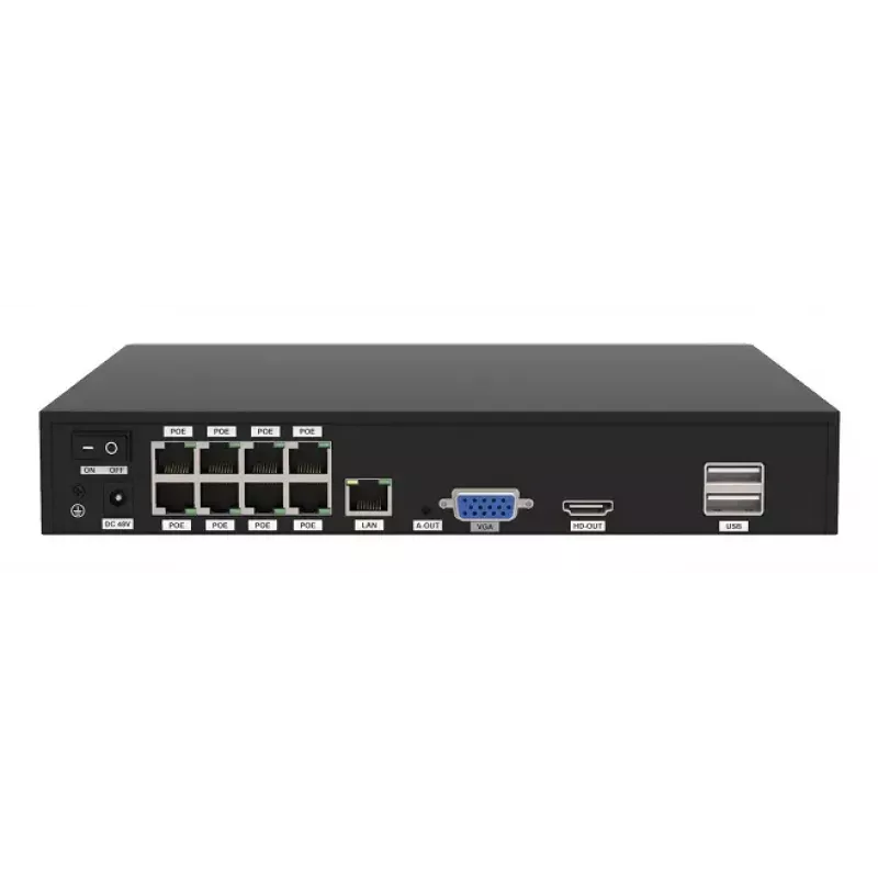 Foscam FN9108E-B4-2T videobewakingsset bedraad 8 kanalen HDD 2 TB