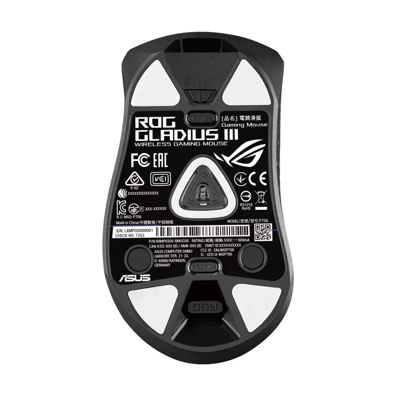 ASUS ROG Gladius III muis gaming rechtshandig USB Type-A optisch 19000 DPI