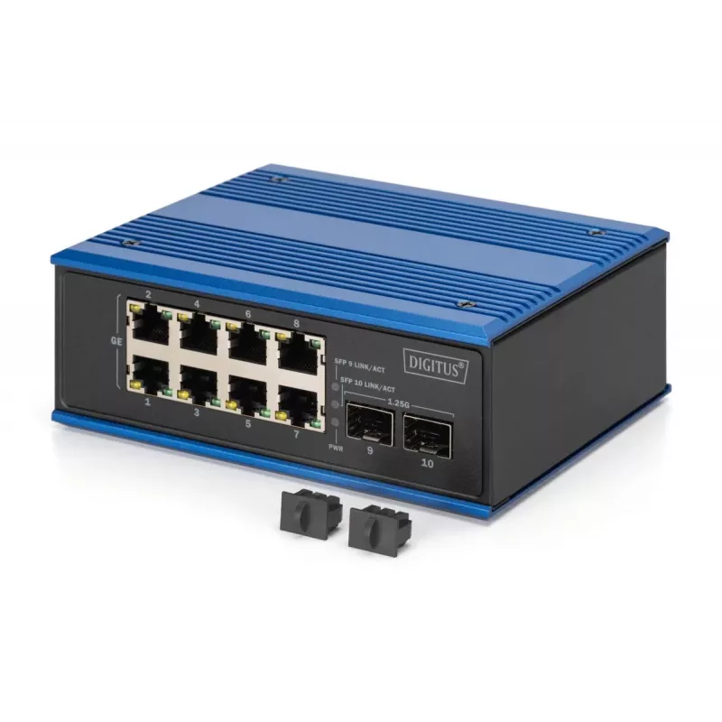 Unmanaged switch DIGITUS DN-651150 8 Gigabit Ethernet-poorten 2 SFP-module