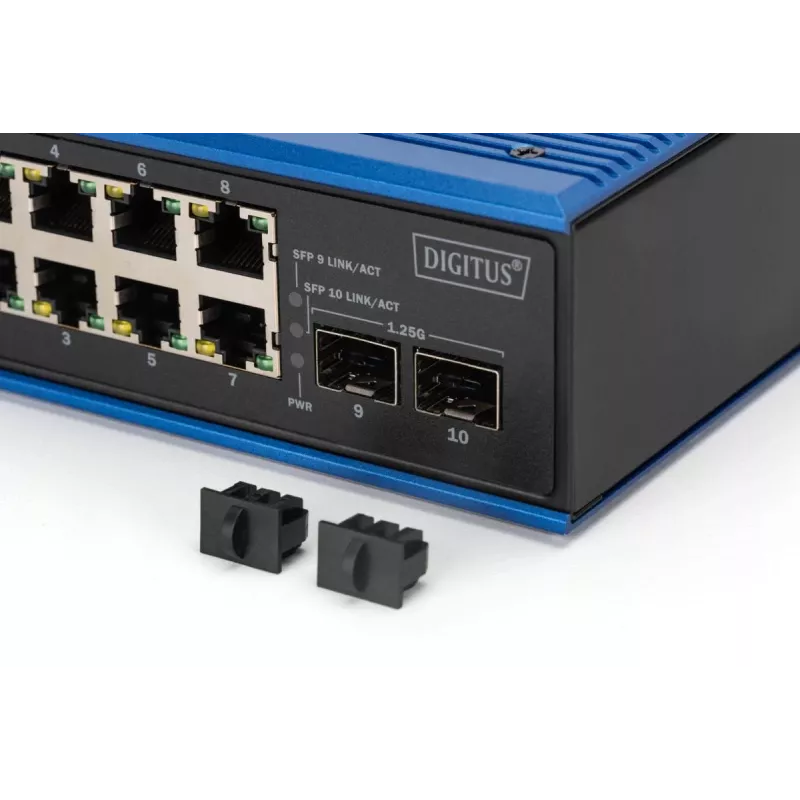 Unmanaged switch DIGITUS DN-651150 8 Gigabit Ethernet-poorten 2 SFP-module