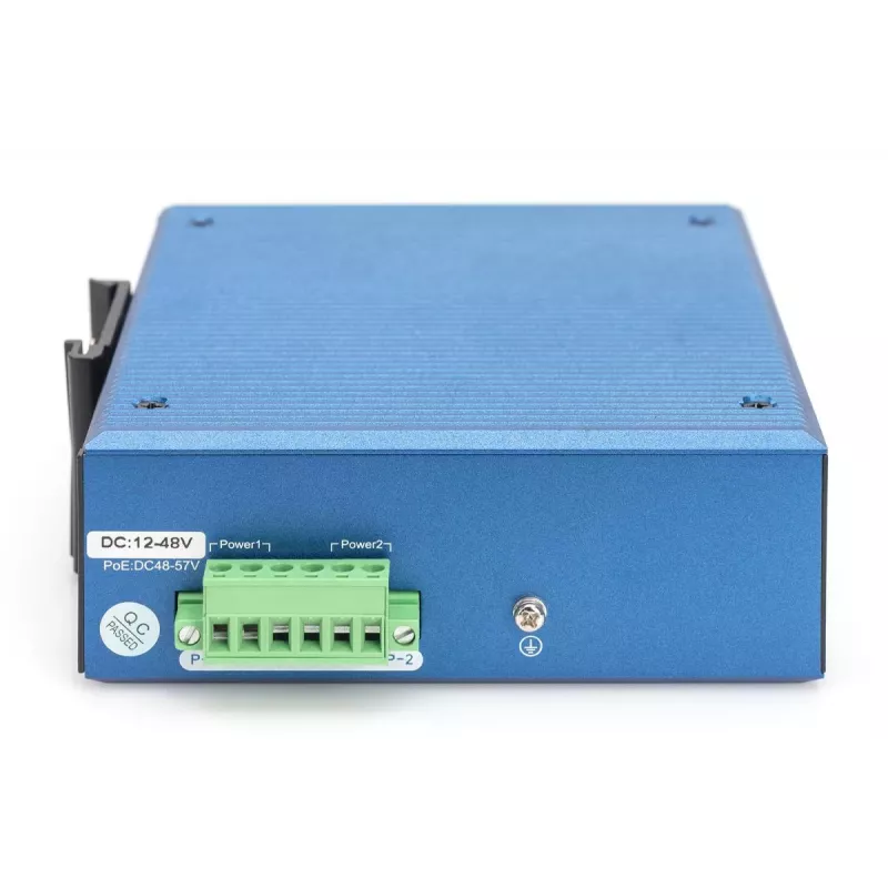 DIGITUS industriële 8+2-poorts L2 managed Gigabit Ethernet-switch 8x GE RJ45 + 2 SFP-poorten