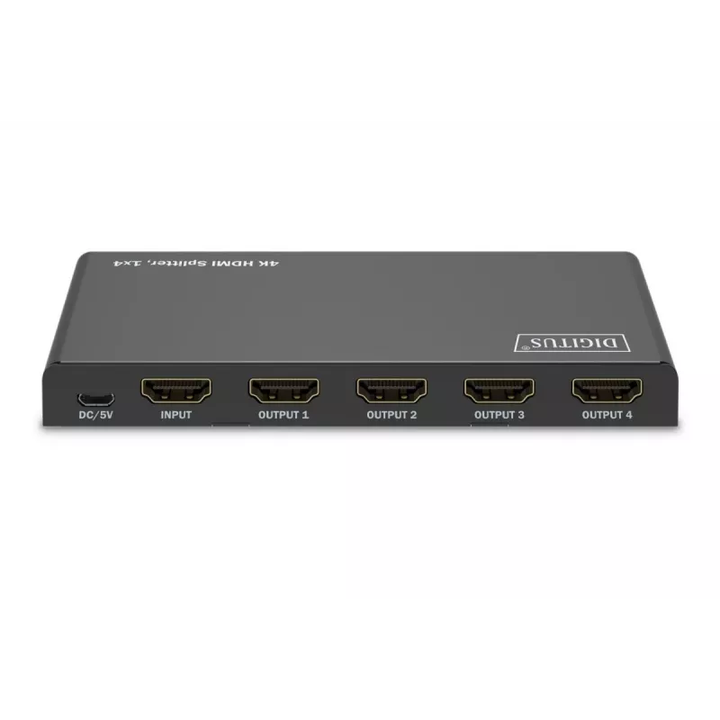 DIGITUS 1x4 HDMI-splitter. 4K/60Hz HDCP 2.3. EDID Control