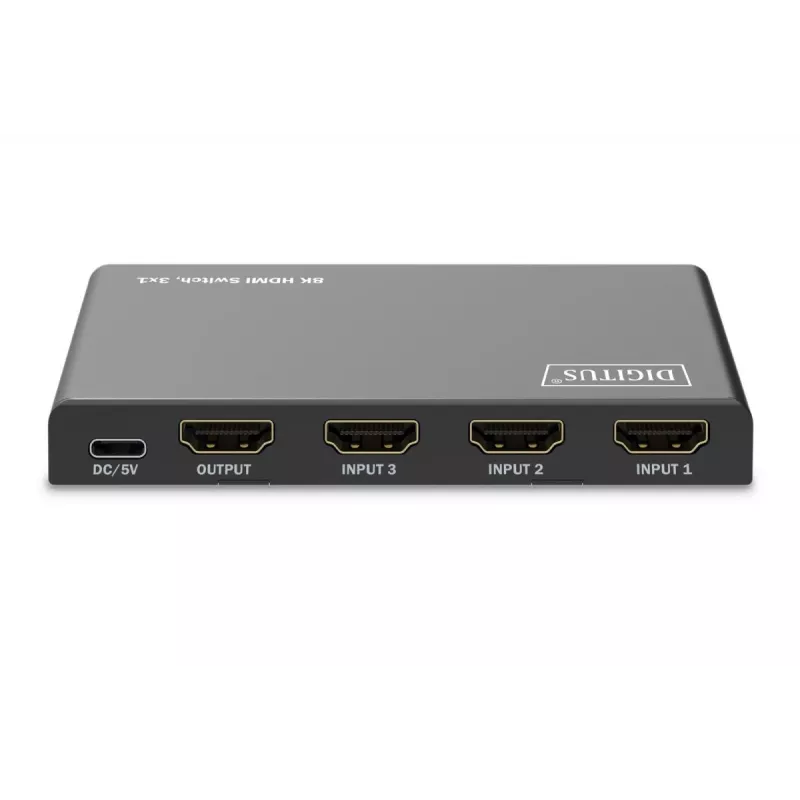 DIGITUS 3x1 HDMI-switch. 8K/60Hz (4:4:4). HDR. HDCP 2.3