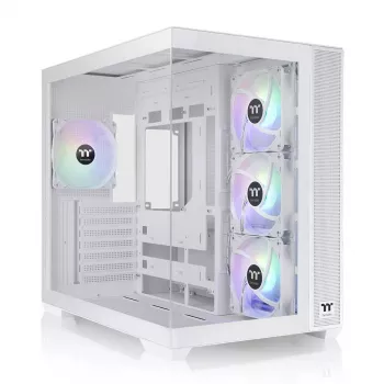 PC-behuizing Thermaltake View 380 TG ARGB Snow midi-tower wit