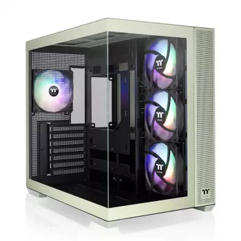 PC-behuizing Thermaltake View 380 TG ARGB midi-tower groen