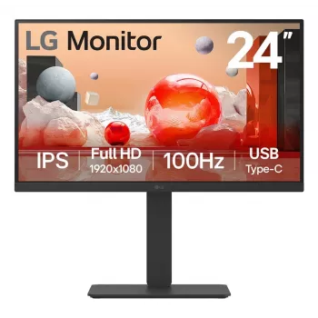 LG 24BA750-B computermonitor 60,5 cm (23,8 inch) 1920 x 1080 pixels Full HD LCD zwart