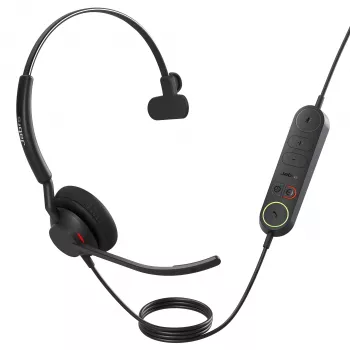 Jabra Engage 40 - (Inline Link) USB-A UC mono, bedraad, kantoor/callcenter, 50 - 20000 Hz, 45 g, headset, zwart