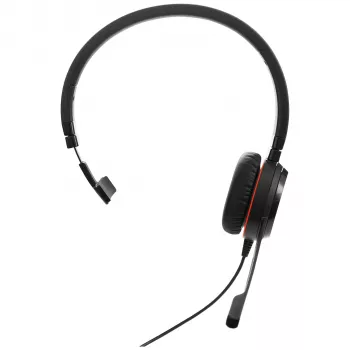 Jabra Evolve 20SE UC mono, bedraad, kantoor/callcenter, 150 - 7000 Hz, 142 g, headset, zwart
