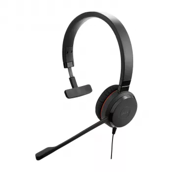 Jabra Evolve 20SE UC mono, bedraad, kantoor/callcenter, 150 - 7000 Hz, 142 g, headset, zwart
