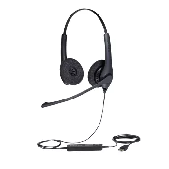 Jabra BIZ 1500 duo USB, bedraad, 20 - 6800 Hz, kantoor/callcenter, 116 g, headset, zwart