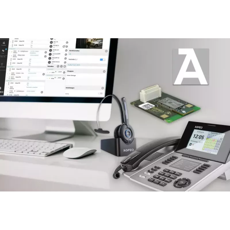 IP-telefoon AGFEO ST 56 zilver LCD