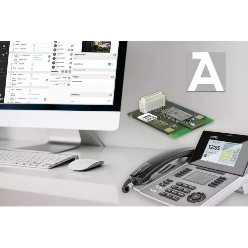 IP-telefoon AGFEO ST 56 zilver LCD