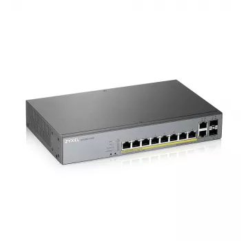 Zyxel GS1350-12HP-EU0101F netwerkswitch managed L2 Gigabit Ethernet (10/100/1000) Power over Ethernet (PoE) grijs