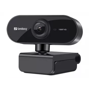 Sandberg USB-webcam Flex 1080P HD, 2 MP, 1920 x 1080 pixels, Full HD, 30 fps, USB, zwart