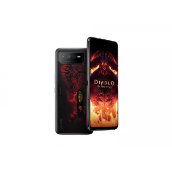 ASUS ROG Phone 6 Diablo Immortal Edition 17,2 cm (6,78 inch) dual SIM Android 12 5G USB Type-C 16 GB 512 GB 6000 mAh zwart, rood