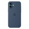 Apple Silicone Case met MagSafe iPhone 16 Plus denim