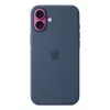 Apple Silicone Case met MagSafe iPhone 16 Plus denim