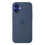 Apple Silicone Case met MagSafe iPhone 16 Plus denim