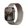 APPLE Watch Series 10 GPS + Cellular 46mm Natural Titanium behuizing met Natural Milanese Loop - S/M