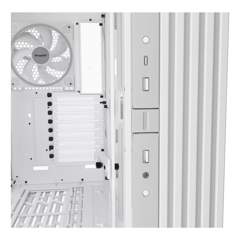 PC-behuizing be quiet! LIGHT BASE 900 DX wit full tower — ATX/EATX-ondersteuning, glazen zijpaneel, multi-RGB, max. GPU 495 mm, CPU-koelerhoogte 190 mm
