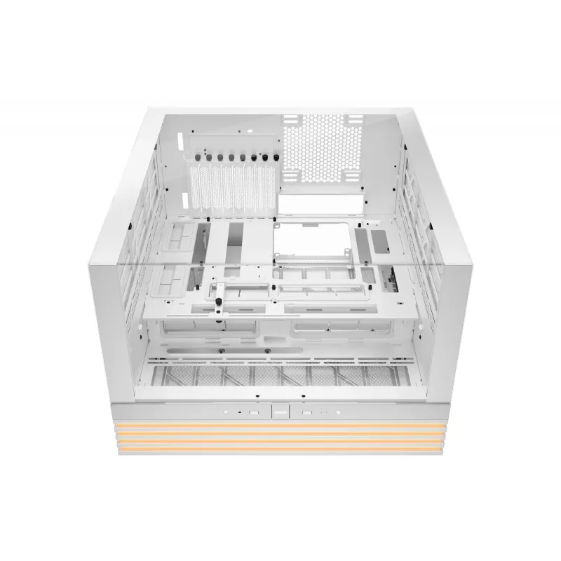 PC-behuizing be quiet! LIGHT BASE 900 DX wit full tower — ATX/EATX-ondersteuning, glazen zijpaneel, multi-RGB, max. GPU 495 mm, CPU-koelerhoogte 190 mm