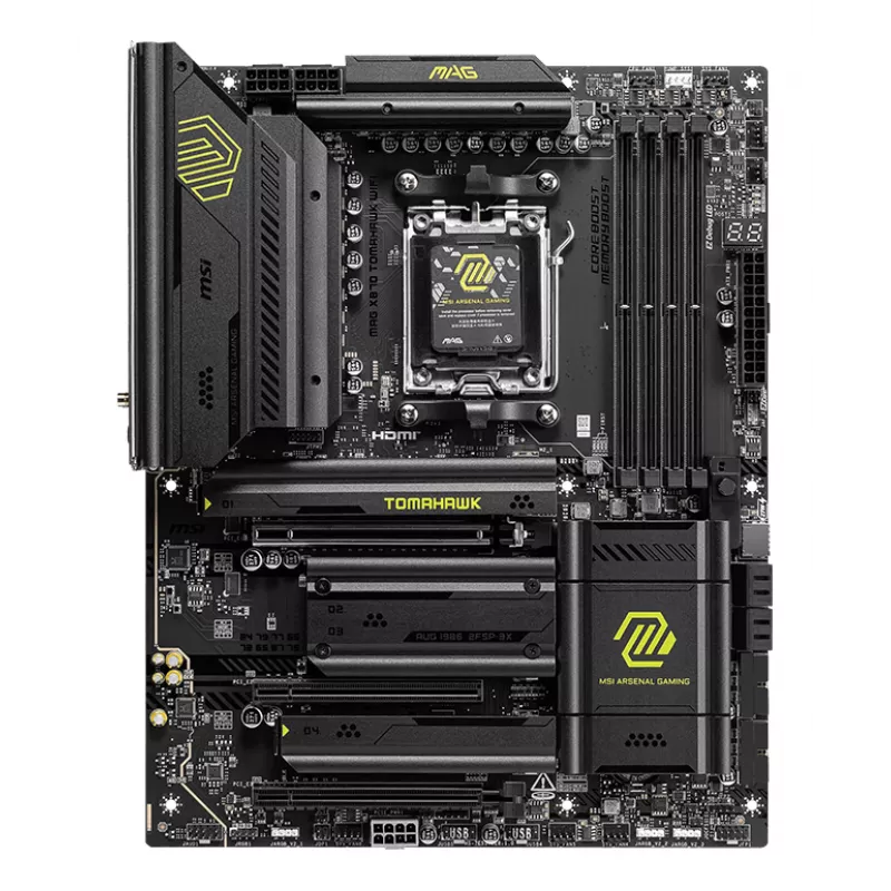 Moederbord MSI MAG X870 TOMAHAWK WIFI — AMD X870, socket AM5, ATX, DDR5, Wi-Fi 7, 2,5GbE