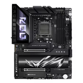 Moederbord ASUS ROG CROSSHAIR X870E HERO — AMD X870E, socket AM5, ATX, 4× DDR5 DIMM, 192 GB, Wi-Fi 7, Bluetooth 5.4