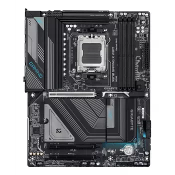 GIGABYTE X870 GAMING X WIFI7 moederbord - ondersteunt AMD Ryzen 9000 CPU's, 16+2+2 fasen VRM, tot 8000 MHz DDR5 (OC), 1xPCIe 5.0 + 2xPCIe 4.0, Wi-Fi 7, 2.5GbE LAN, USB 4
