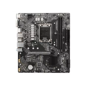 Moederbord MSI PRO H610M-G — Intel H610, LGA 1700, micro ATX, DDR5, 2 DIMM, tot 96 GB, M.2, SATA III, HDMI 2.1, DisplayPort 1.4