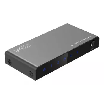 DIGITUS 1x2 HDMI-splitter 4K/60Hz HDCP 2.2 EDID Control