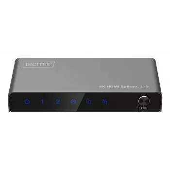 DIGITUS 1x2 HDMI-splitter 4K/60Hz HDCP 2.2 EDID Control