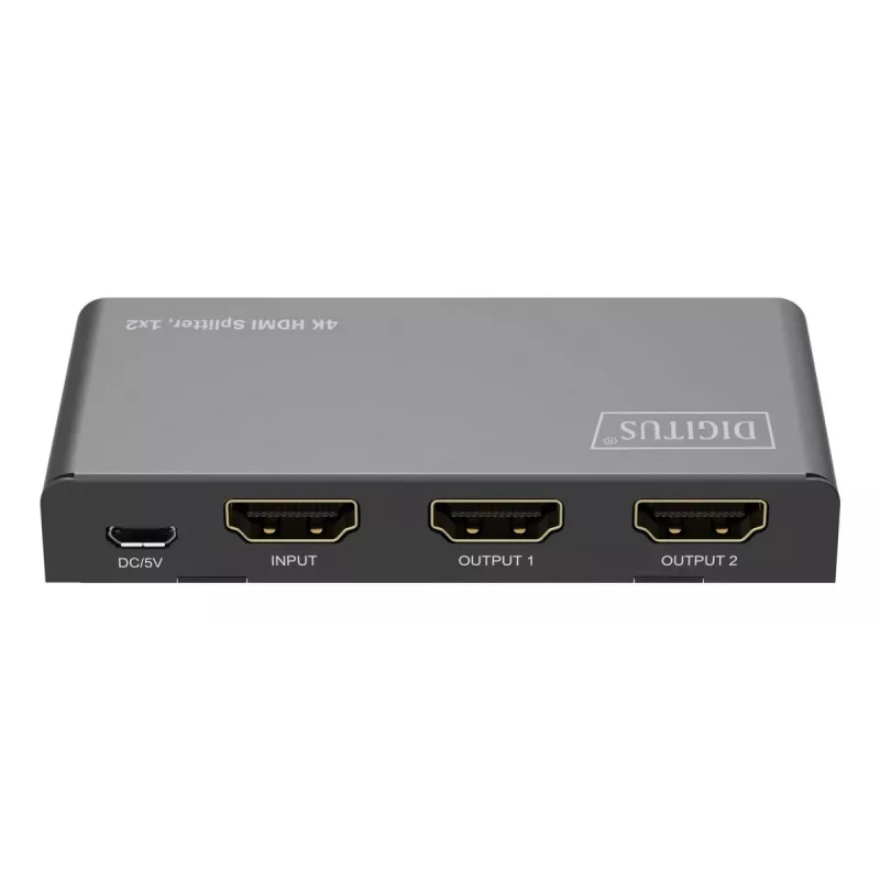 DIGITUS 1x2 HDMI-splitter 4K/60Hz HDCP 2.2 EDID Control