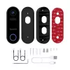 Smart Doorbell Hombli Pack zwart wit IP65 draadloos 1080p