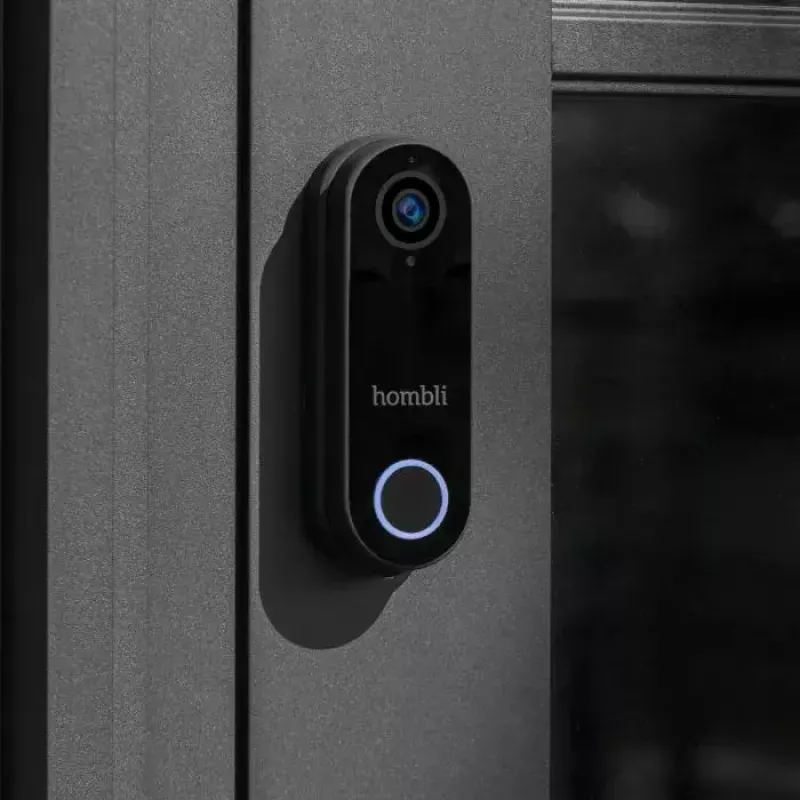 Smart Doorbell Hombli Pack zwart wit IP65 draadloos 1080p