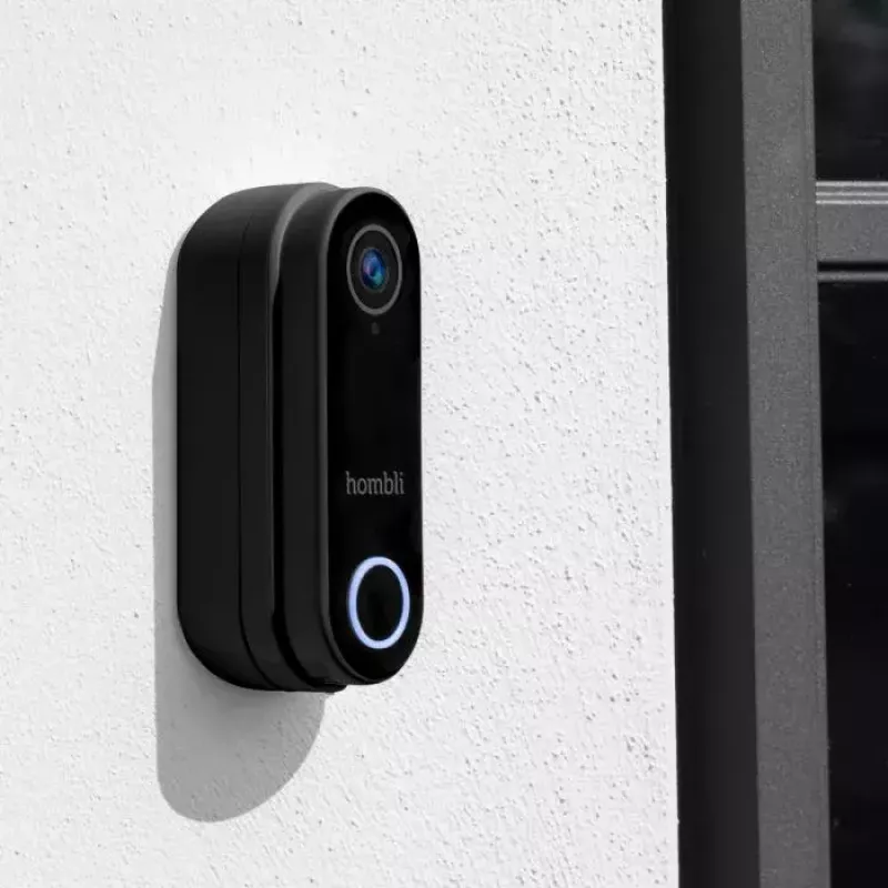Smart Doorbell Hombli Pack zwart wit IP65 draadloos 1080p