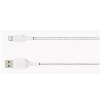 BELKIN Lightning naar USB-A kabel gevlochten 2 m wit