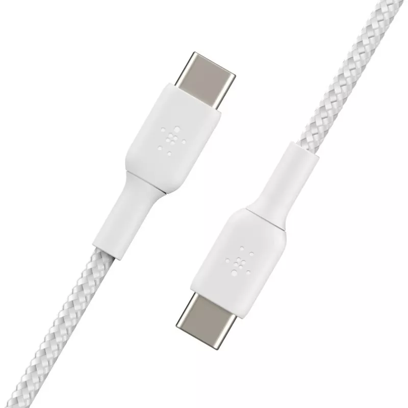 USB-kabel Belkin CAB004BT1MWH2PK USB 2.0 1 m USB-C wit