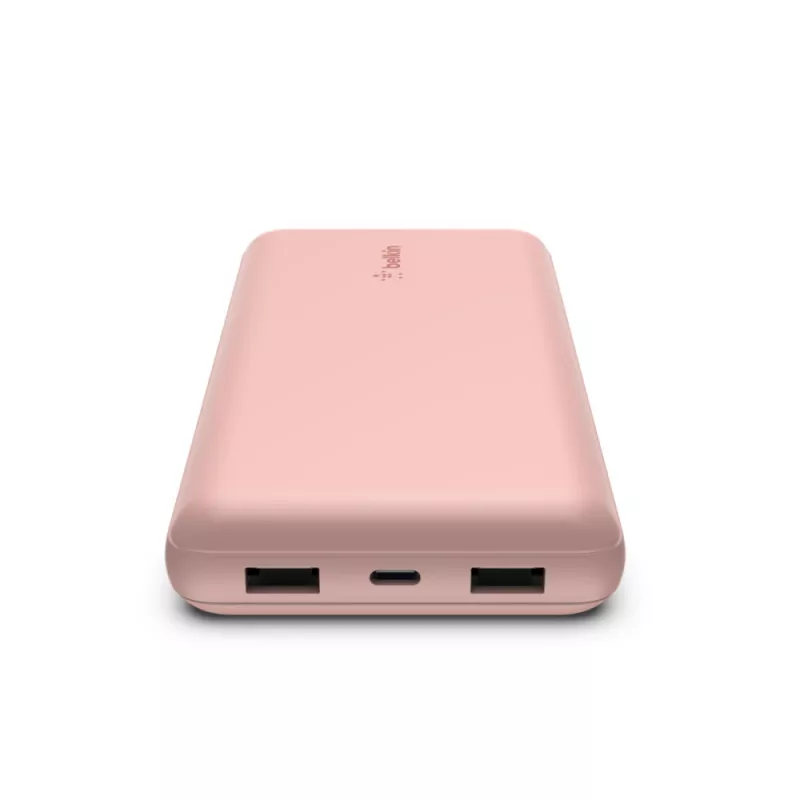 BELKIN powerbank 20k USB-A en USB-C 15 W roze