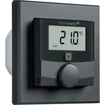 Wandthermostaat HomeMatic HmIP-BWTH-A antraciet 230V — ruimtetemperatuurregelaar, netgevoed