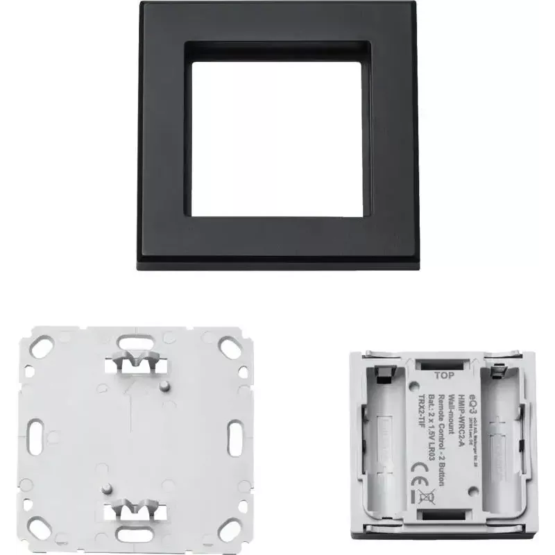 Lichtschakelaar Homematic IP 159881A0 — antraciet, knopbediening, batterij (AAA), IP20, 86×86×19 mm