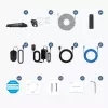 Reolink NVS8-8MB4 (PS4KB01-8) PoE-bewakingsset, 8-kanaals NVR met 2 TB HDD + 4 camera's, 8 MP 4K (3840x2160)