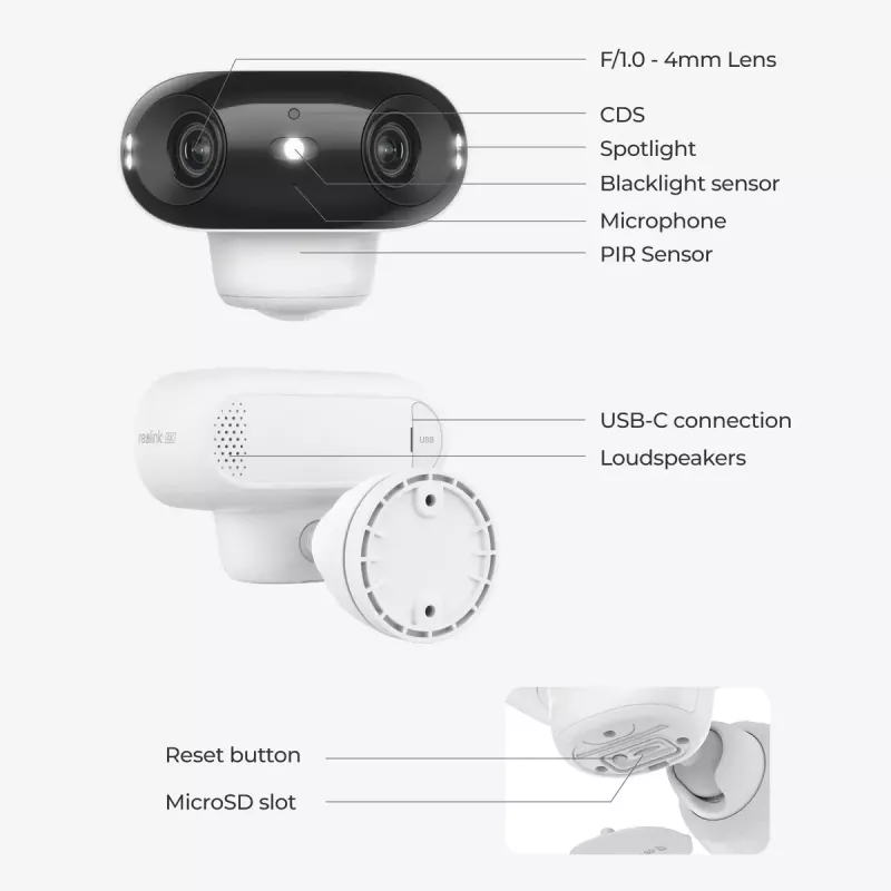 IP-beveiligingscamera Reolink Argus Series B740X IP66