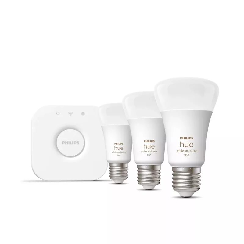 Slimme verlichtingsstartset Philips Hue White and Colour Ambiance E27 Bluetooth Zigbee