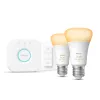 Philips Hue White Ambiance startset: 2 E27 smartlampen (1100) + dimschakelaar