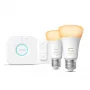 Philips Hue White Ambiance startset: 2 E27 smartlampen (1100) + dimschakelaar