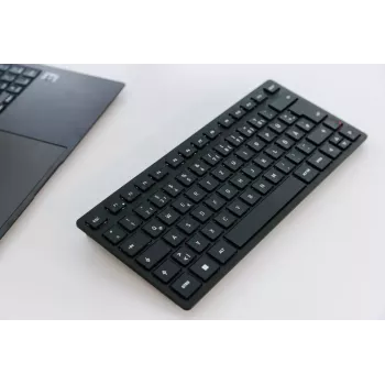CHERRY KW 9200 MINI toetsenbord universeel USB + RF draadloos + Bluetooth QWERTZ Duits zwart
