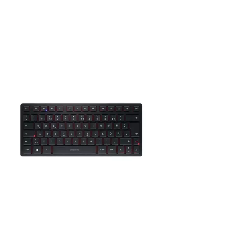 CHERRY KW 9200 MINI toetsenbord universeel USB + RF draadloos + Bluetooth QWERTZ Duits zwart