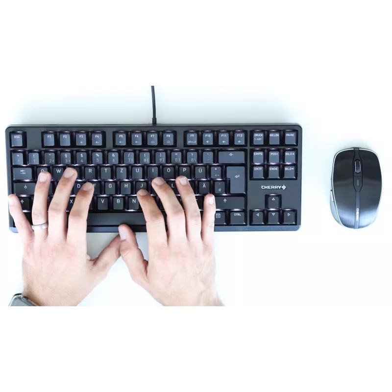 CHERRY G80-3000N RGB TKL toetsenbord universeel USB QWERTZ Duits zwart