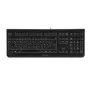 CHERRY KC 1000 toetsenbord universeel USB AZERTY Belgisch zwart